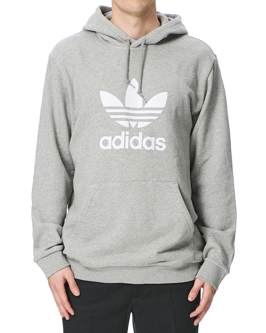 Herren | Pullover | adidas Originals | Trefoil Hoodie Grey Melange