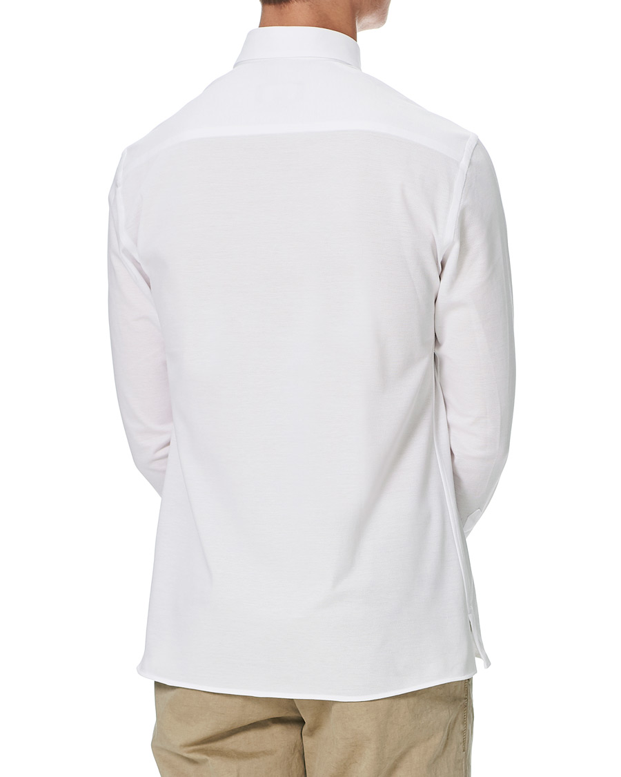 Herren | Hemden | Eton | Slim Fit Jersey Button Under Shirt White
