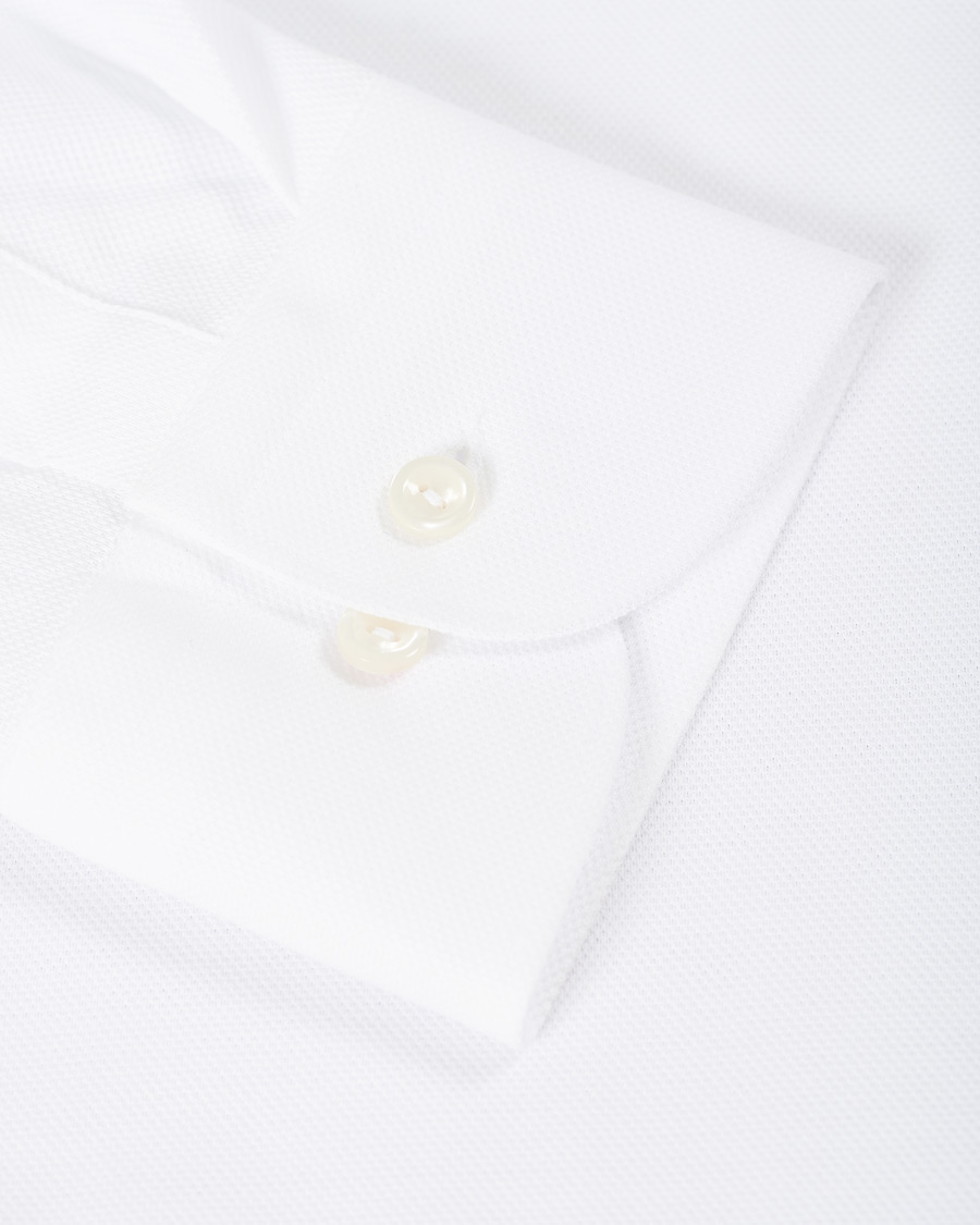 Herren | Hemden | Eton | Slim Fit Jersey Button Under Shirt White