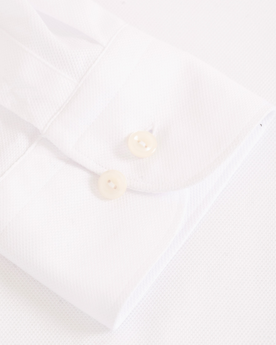 Herren | Hemden | Eton | Slim Fit Jersey Button Under Shirt White