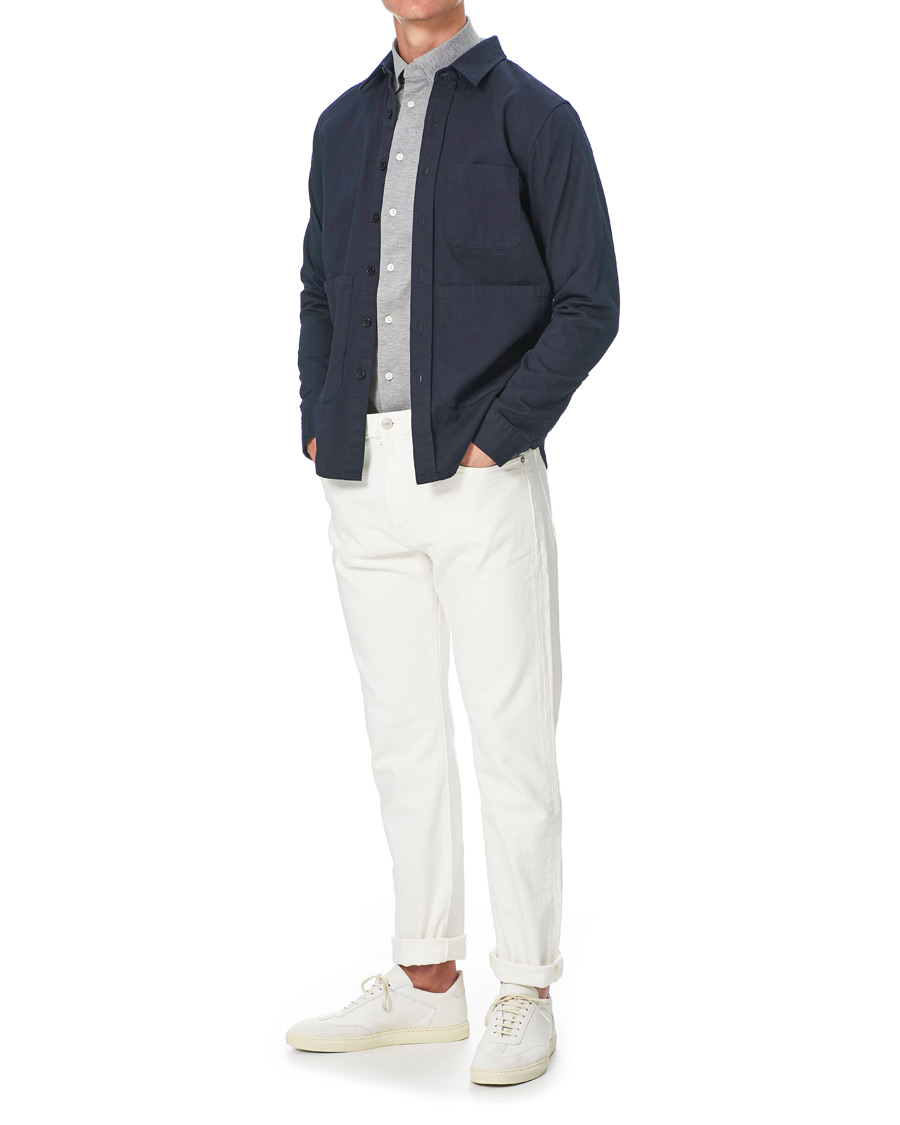Herren | Hemden | Eton | Slim Fit Jersey Button Under Shirt Grey