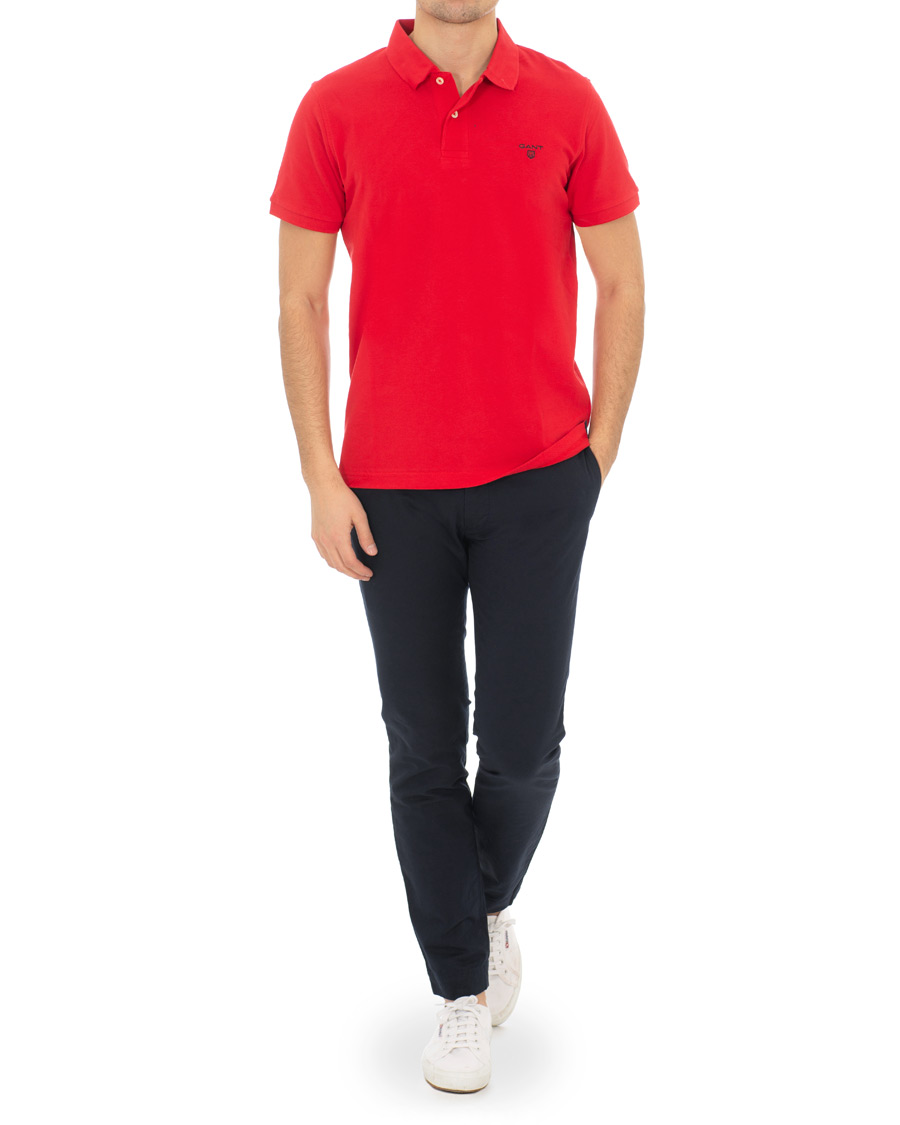 Herren | Poloshirts | GANT | Summer Polo Bright Red