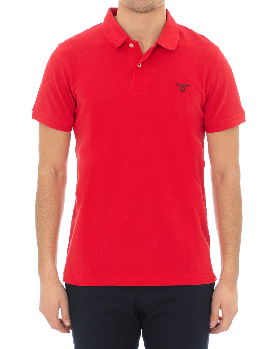 Herren | Poloshirts | GANT | Summer Polo Bright Red