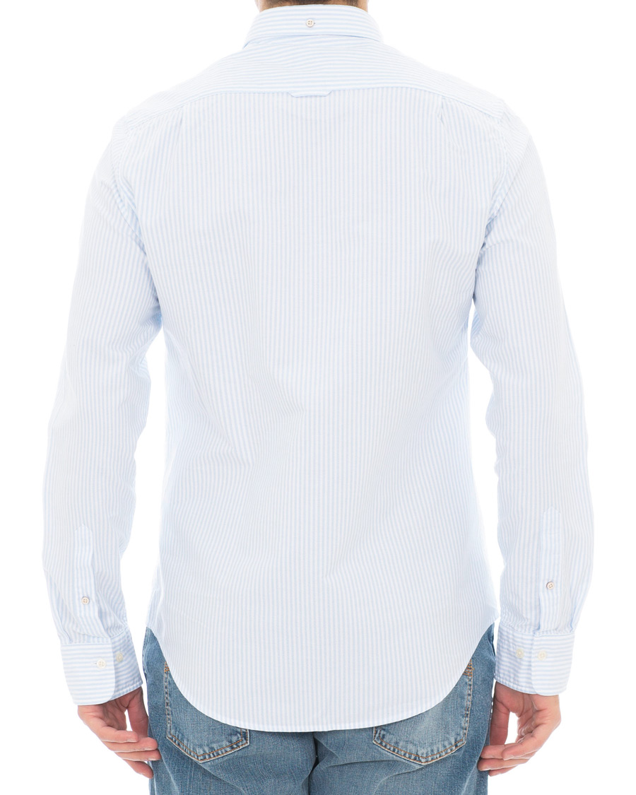 Herren | Hemden | GANT | Slim Fit Oxford Banker Stripe Shirt Capri Blue