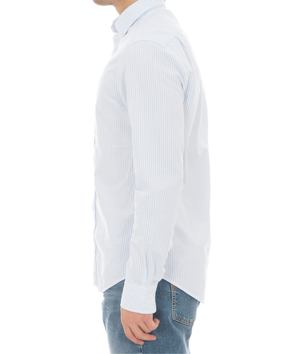 Herren | Hemden | GANT | Slim Fit Oxford Banker Stripe Shirt Capri Blue