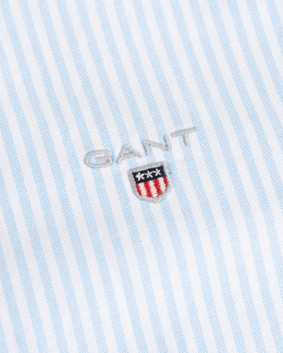 Herren | Hemden | GANT | Slim Fit Oxford Banker Stripe Shirt Capri Blue
