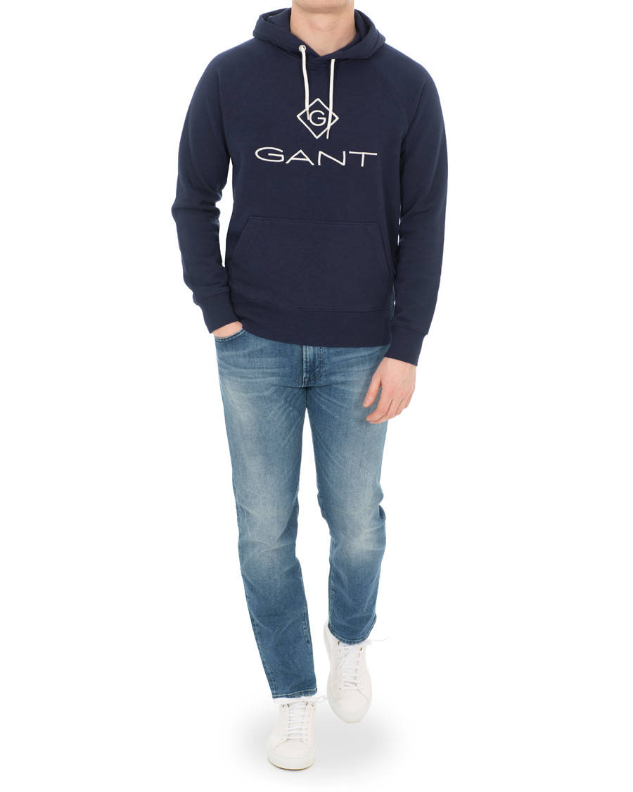 Herren | Pullover | GANT | Lock Up Hoodie Evening Blue