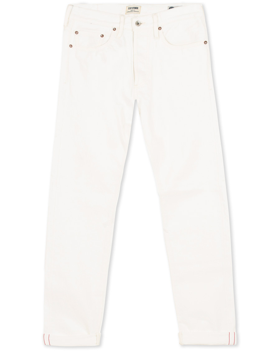Herren | Jeans | C.O.F. Studio | M7 Tapered Selvedge Jeans Bleach