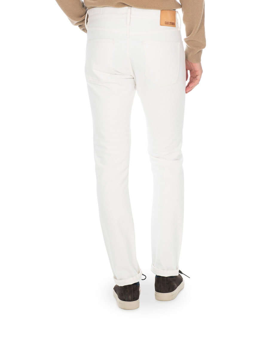 Herren | Jeans | C.O.F. Studio | M7 Tapered Selvedge Jeans Bleach