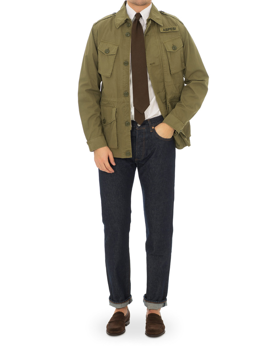 Herren | Jacken | Aspesi | Vancouver Cotton Field Jacket Military Green