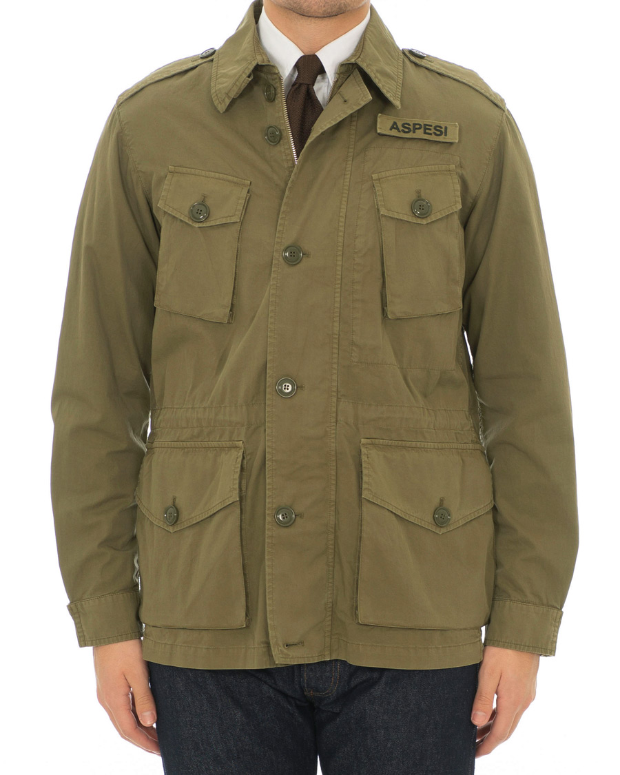 Herren | Jacken | Aspesi | Vancouver Cotton Field Jacket Military Green