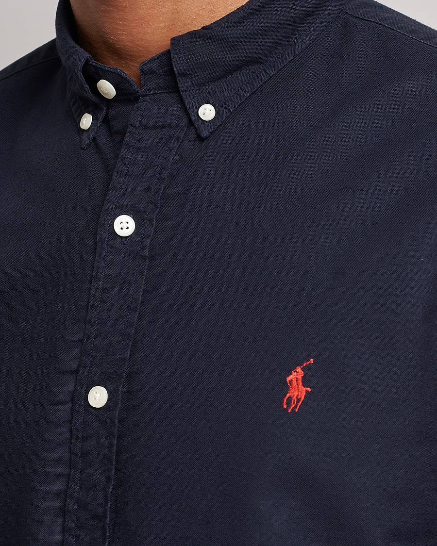 Herren | Hemden | Polo Ralph Lauren | Slim Fit Garment Dyed Oxford Shirt Navy