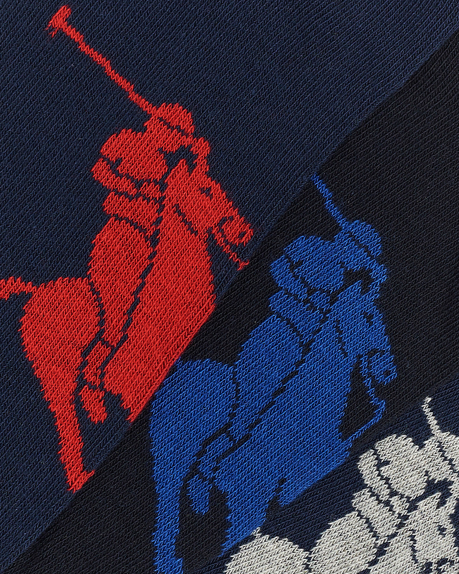 Herr | Underkläder | Polo Ralph Lauren | 3-Pack Sneaker Sock Navy Multi