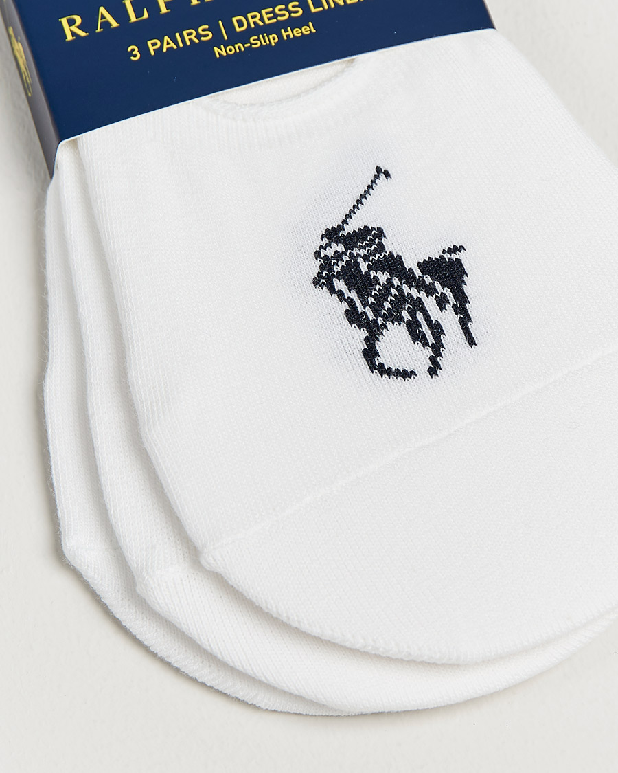 Herr |  | Polo Ralph Lauren | 3-Pack No Show Big Pony Pony Socks White