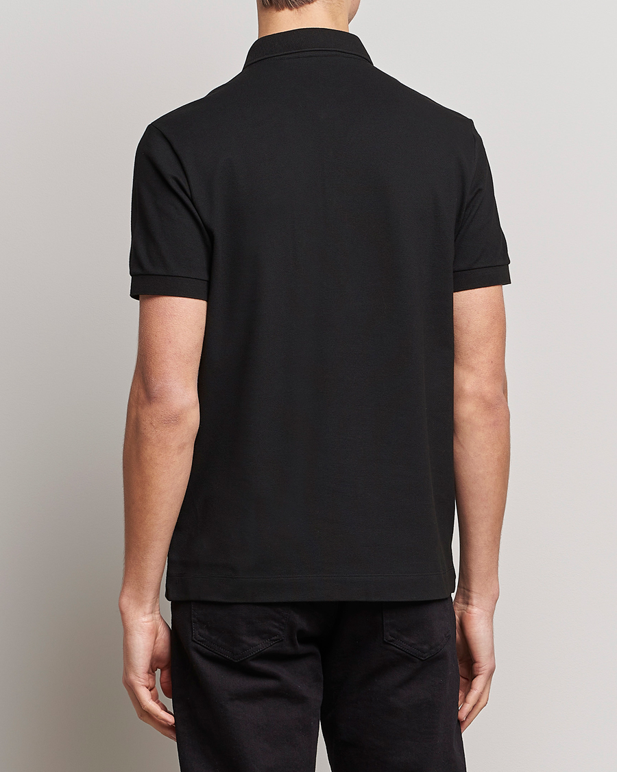Herren | Poloshirt | Lacoste | Regular Fit Tonal Crocodile Poloshirt Black