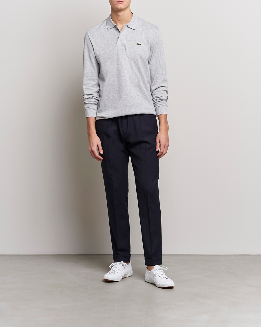 Herren | Poloshirts | Lacoste | Long Sleeve Original Polo Grey
