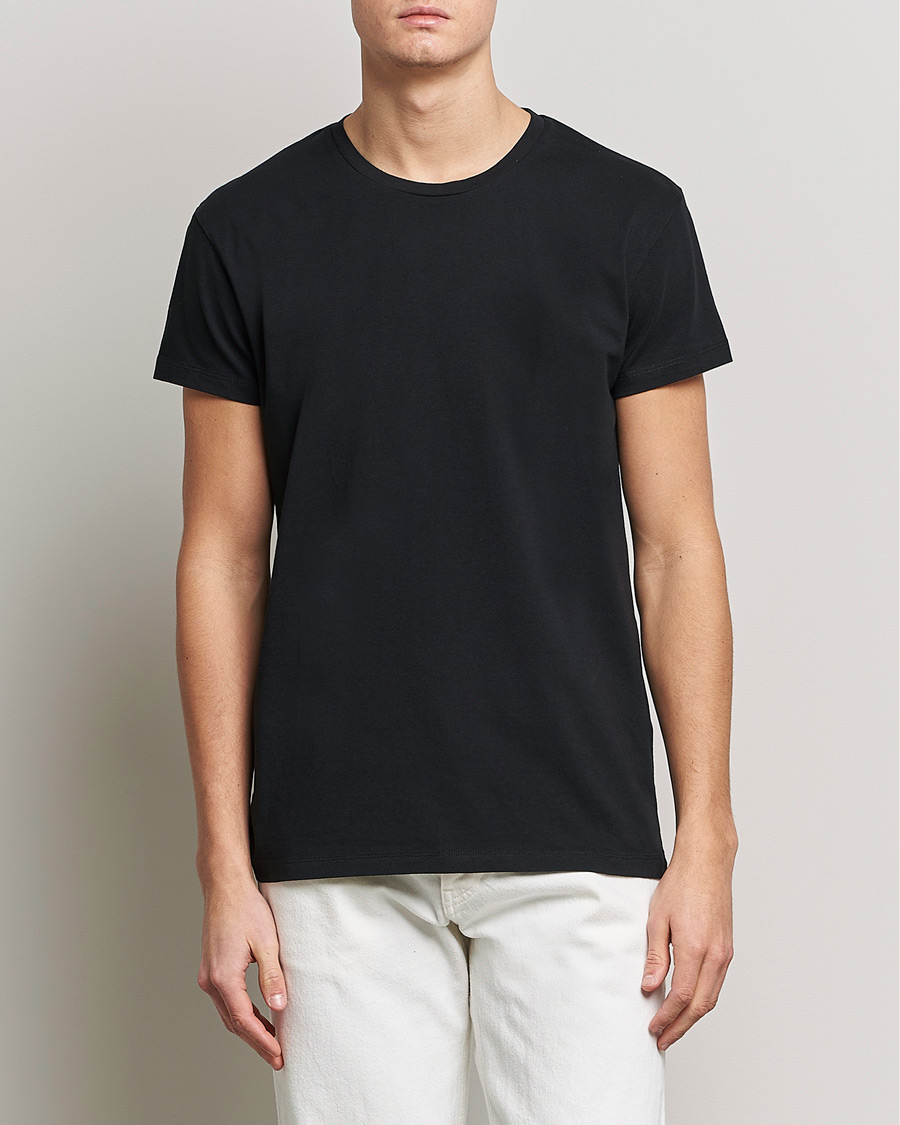 Herren | Schwartze t-shirts | Samsøe & Samsøe | Kronos Crew Neck Tee Black