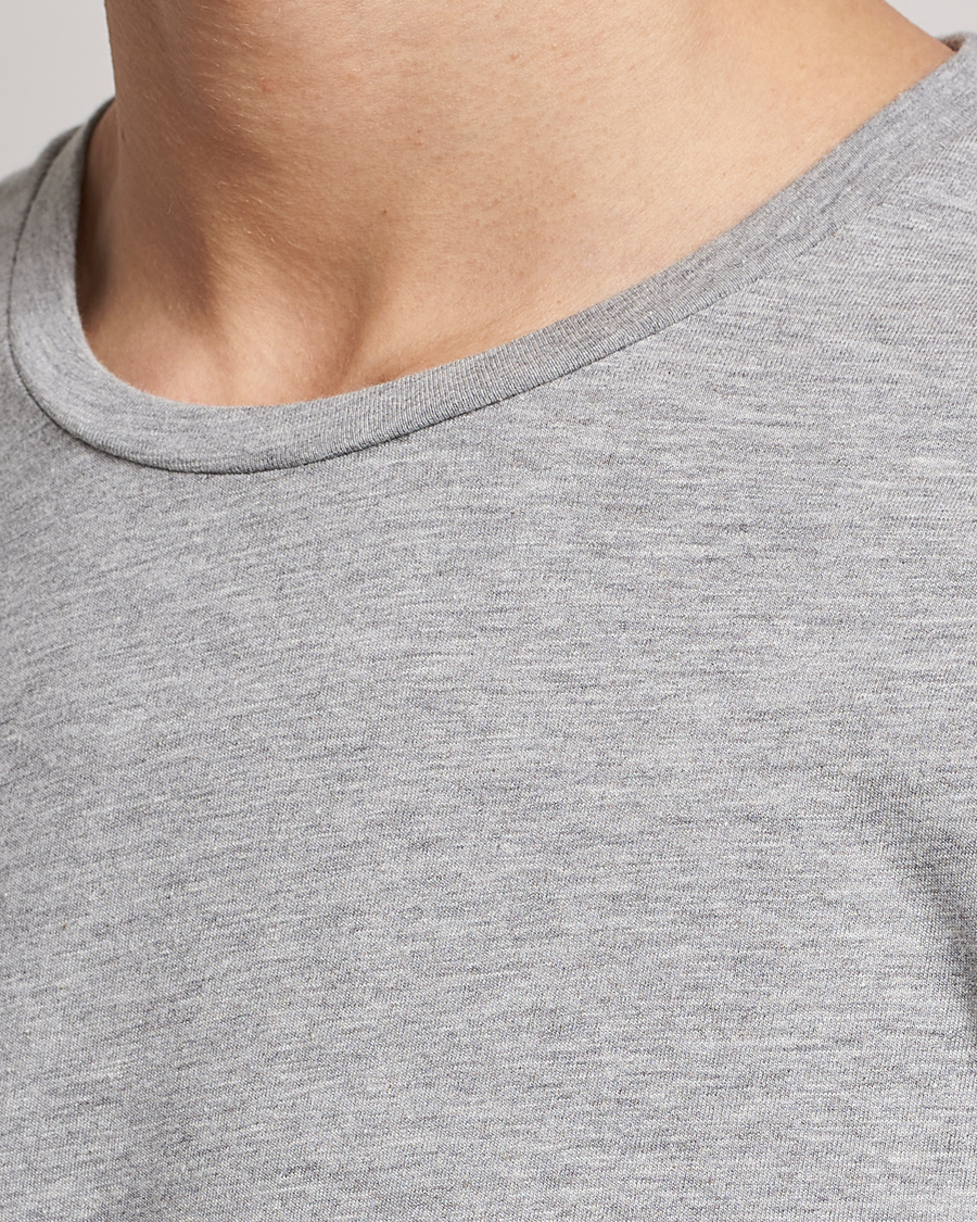 Herren | T-Shirts | Samsøe Samsøe | Kronos Crew Neck Tee Light Grey Melange