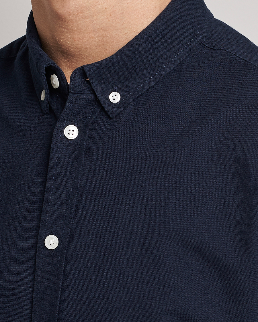 Herren | Hemden | Samsøe & Samsøe | Liam Button Down Shirt Dark Sapphire