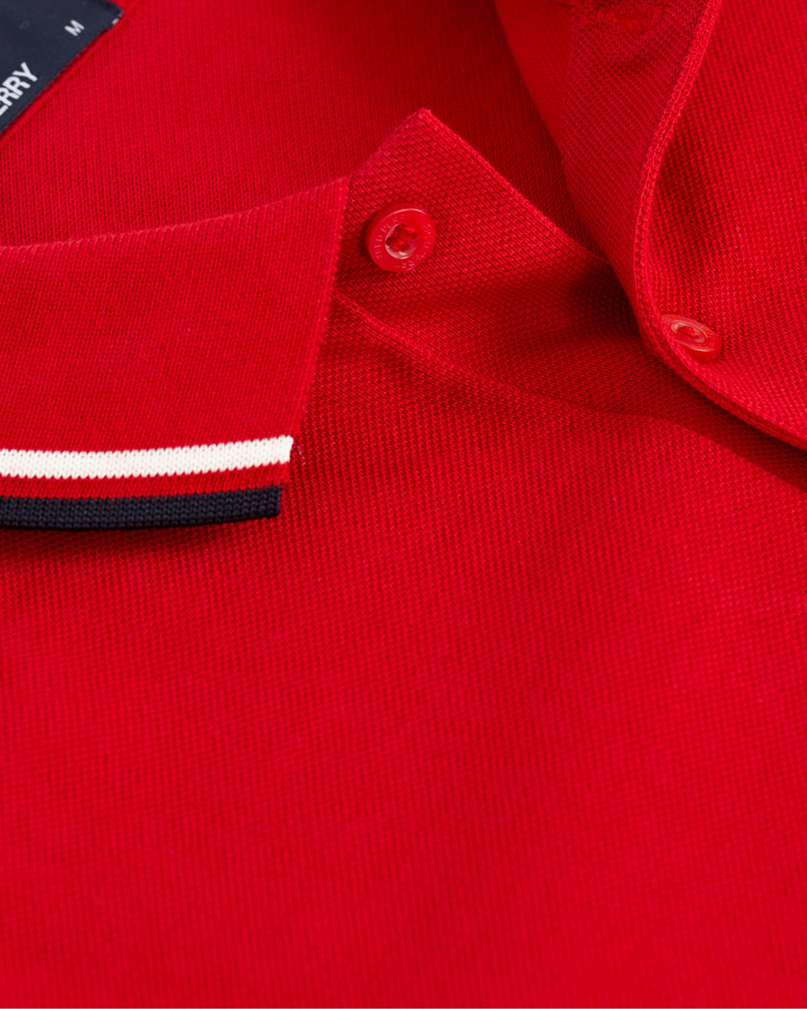 Herren | Poloshirts | Fred Perry | Twin Tip Polo Bright Red