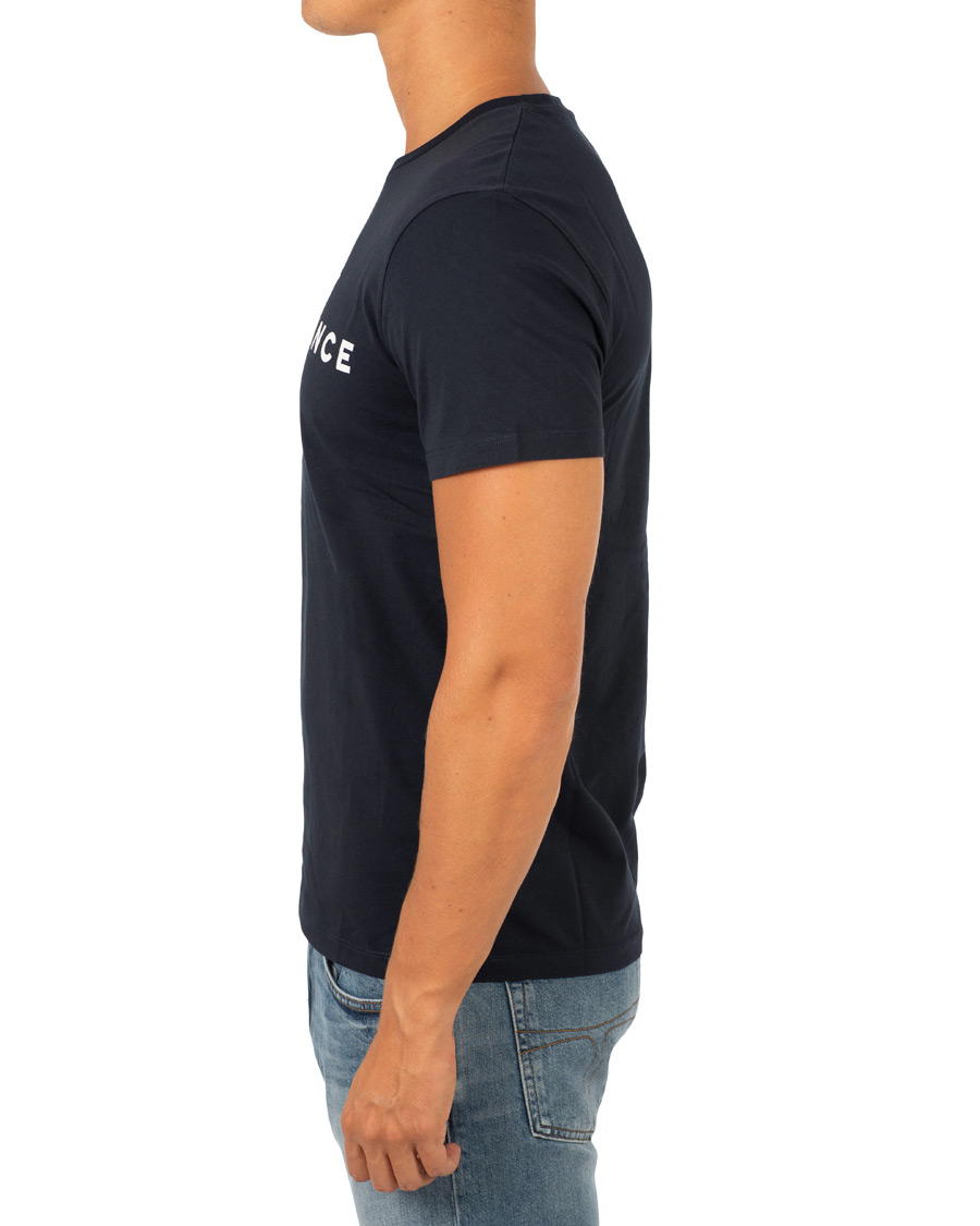 Herren | T-Shirts | Peak Performance | Logo Crew Neck Tee Marine Blue