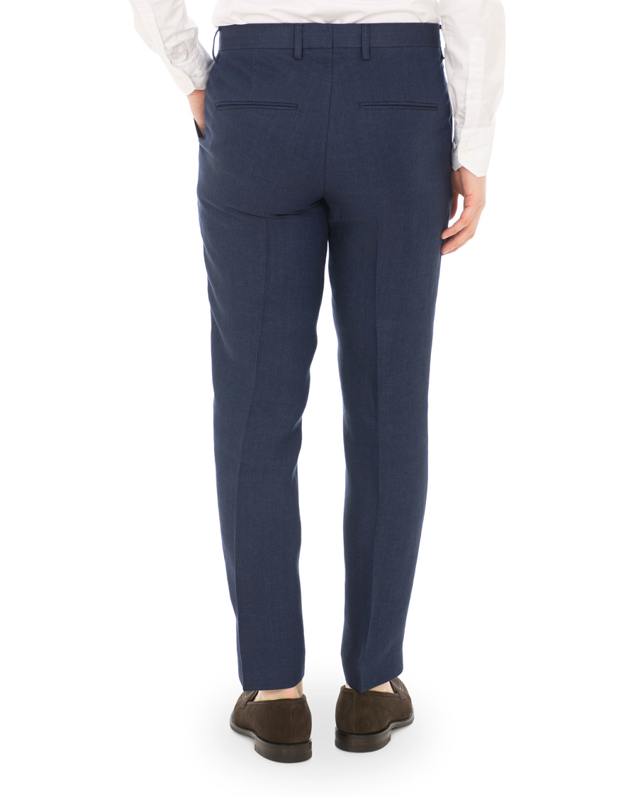Herren | Hosen | Oscar Jacobson | Diego Linen Trousers Blue