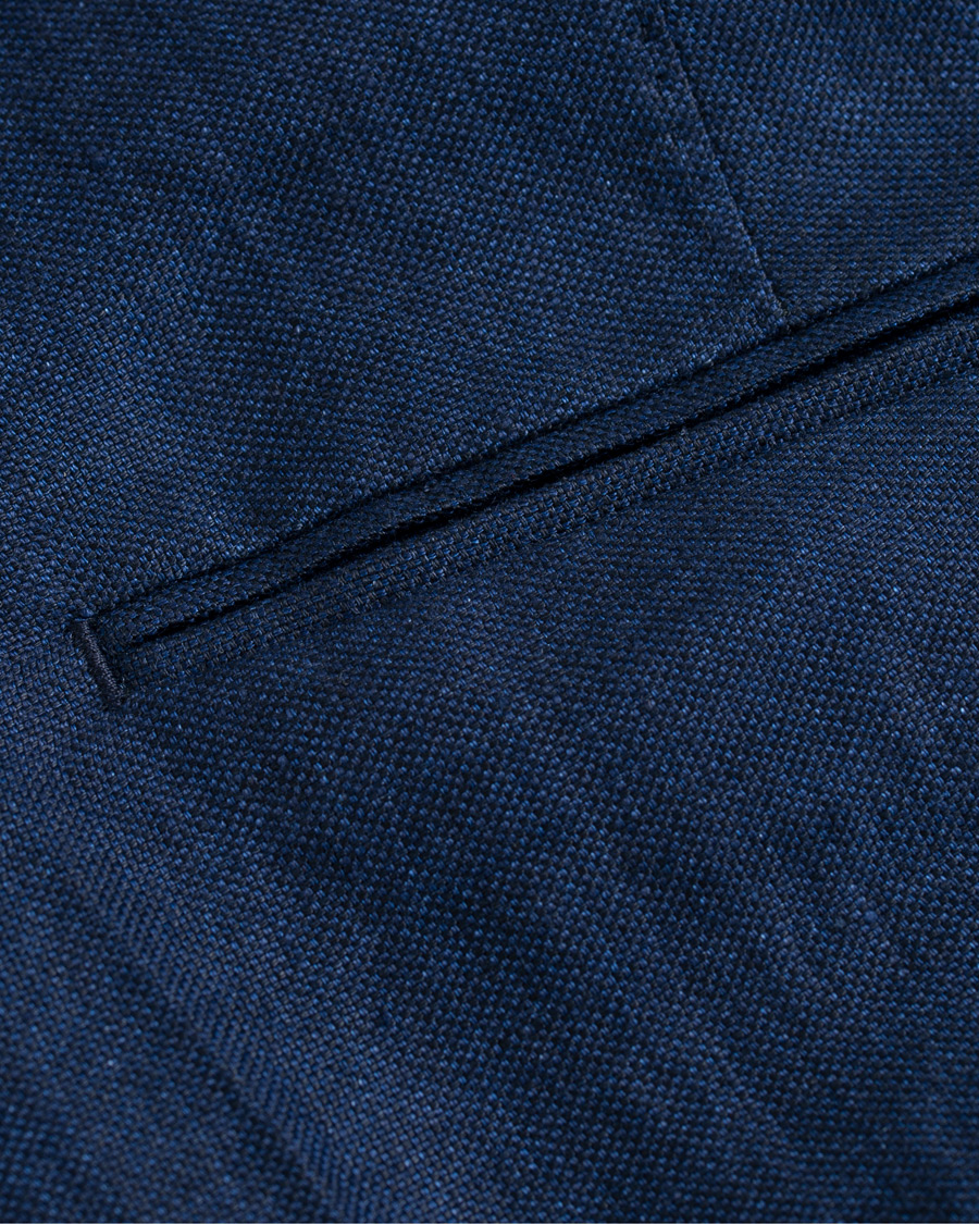 Herren | Hosen | Oscar Jacobson | Diego Linen Trousers Blue
