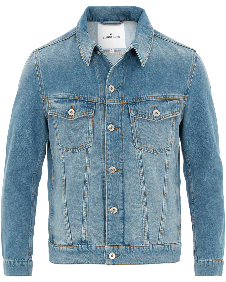 Herren | Jacken | J.Lindeberg | Ran Cali Denim Jacket Light Blue