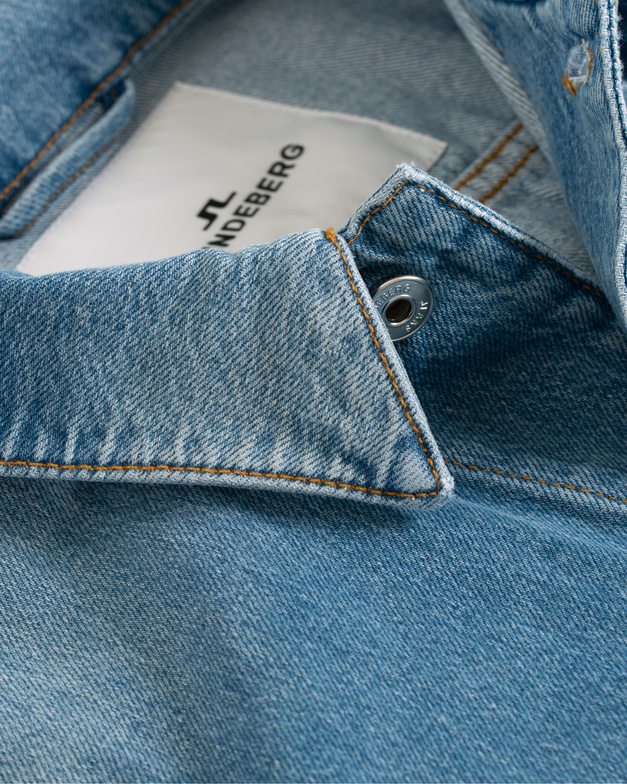 Herren | Jacken | J.Lindeberg | Ran Cali Denim Jacket Light Blue