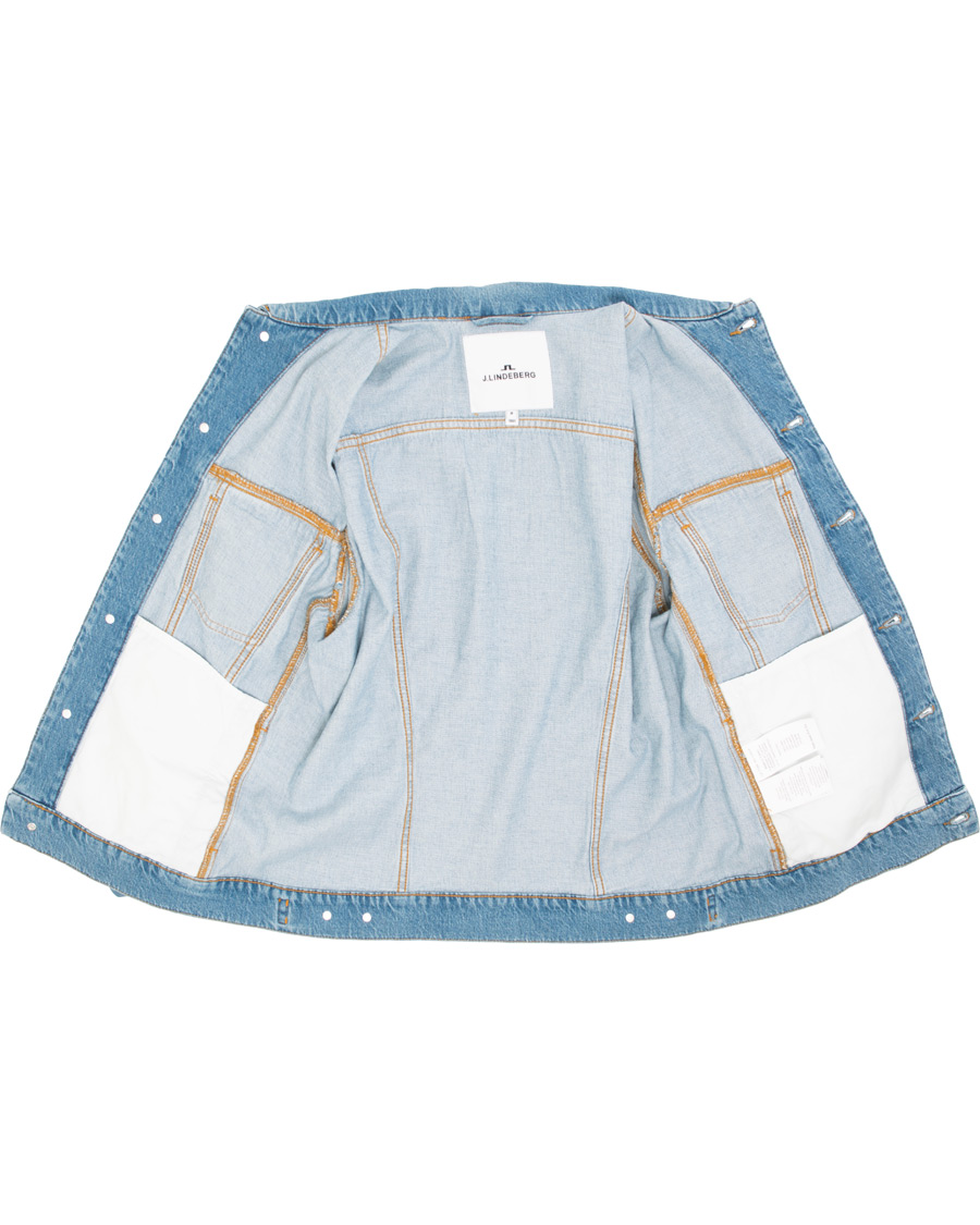 Herren | Jacken | J.Lindeberg | Ran Cali Denim Jacket Light Blue