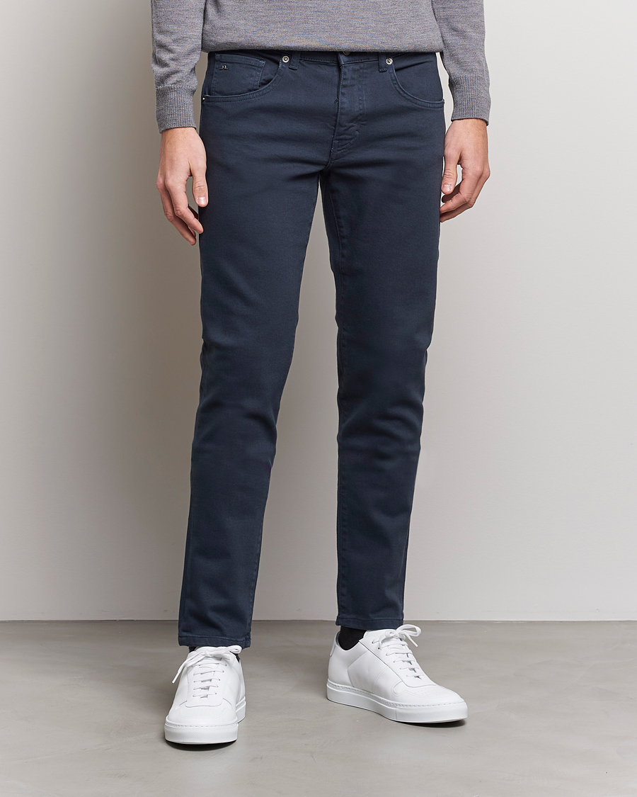 Herren | J.Lindeberg | J.Lindeberg | Jay Solid Stretch 5-Pocket Pants Navy