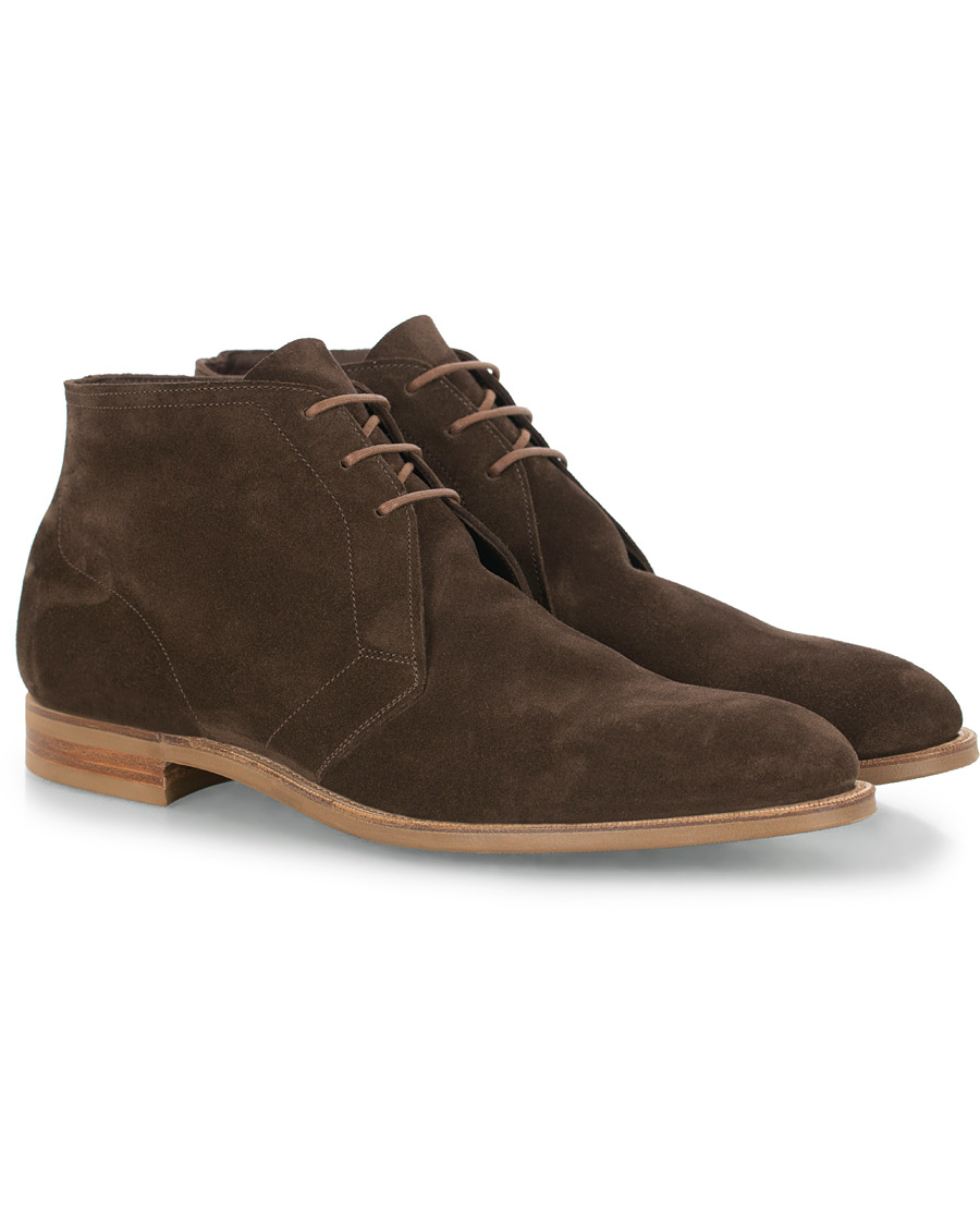 Herren | Edward Green Shanklin Unlined Chukka Boot Mocha Suede | Edward Green | Shanklin Unlined Chukka Boot Mocha Suede