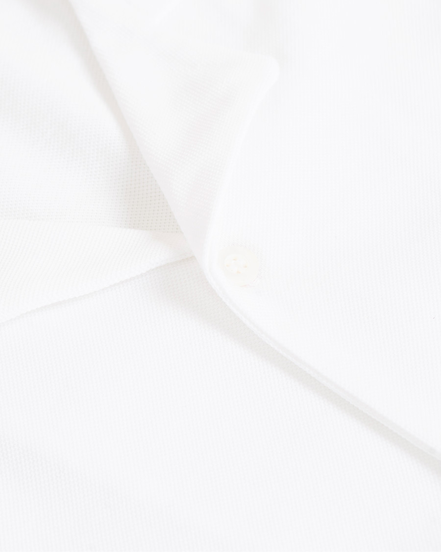Herren | Hemden | Sunspel | Short Sleeve Pique Shirt White