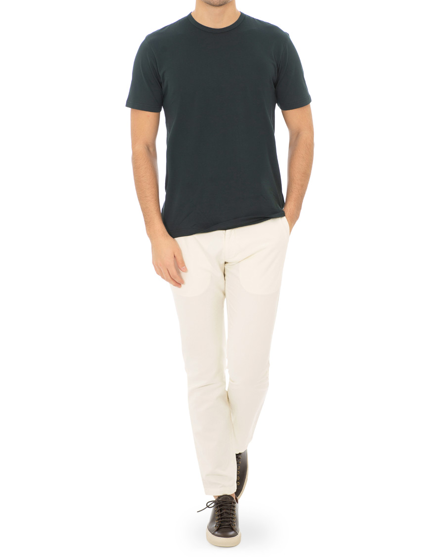 Herren | T-Shirts | Sunspel | Classic Crew Neck Tee Botiglia Green