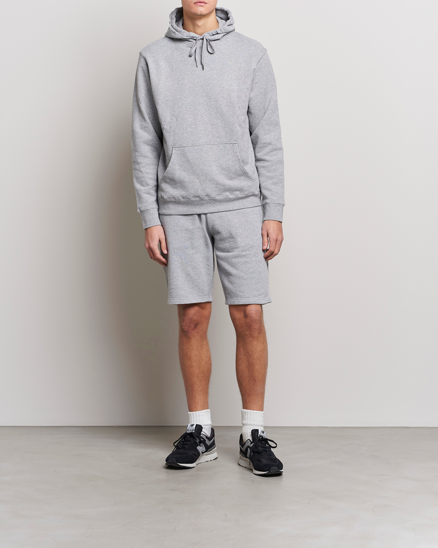 Herren | Shorts | Sunspel | Loopback Shorts Grey Melange