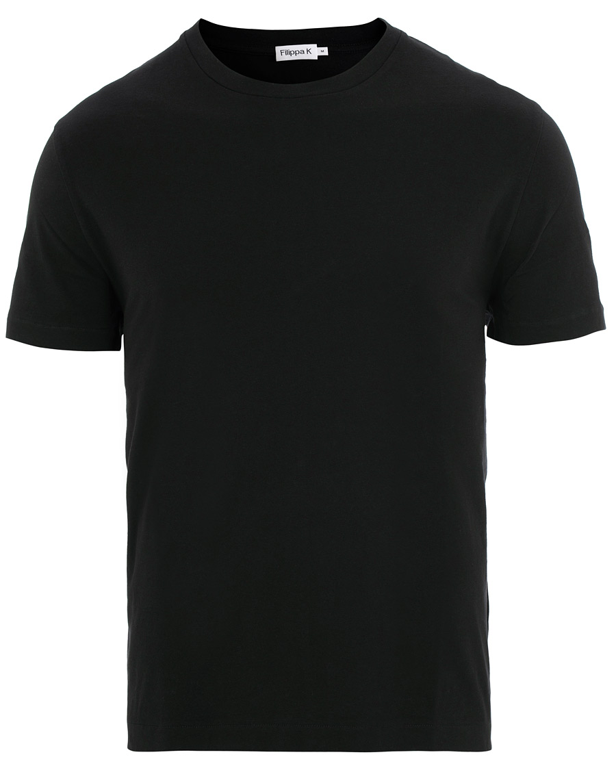 Herren | T-Shirts | Filippa K | Single Jersey Regular Tee Black