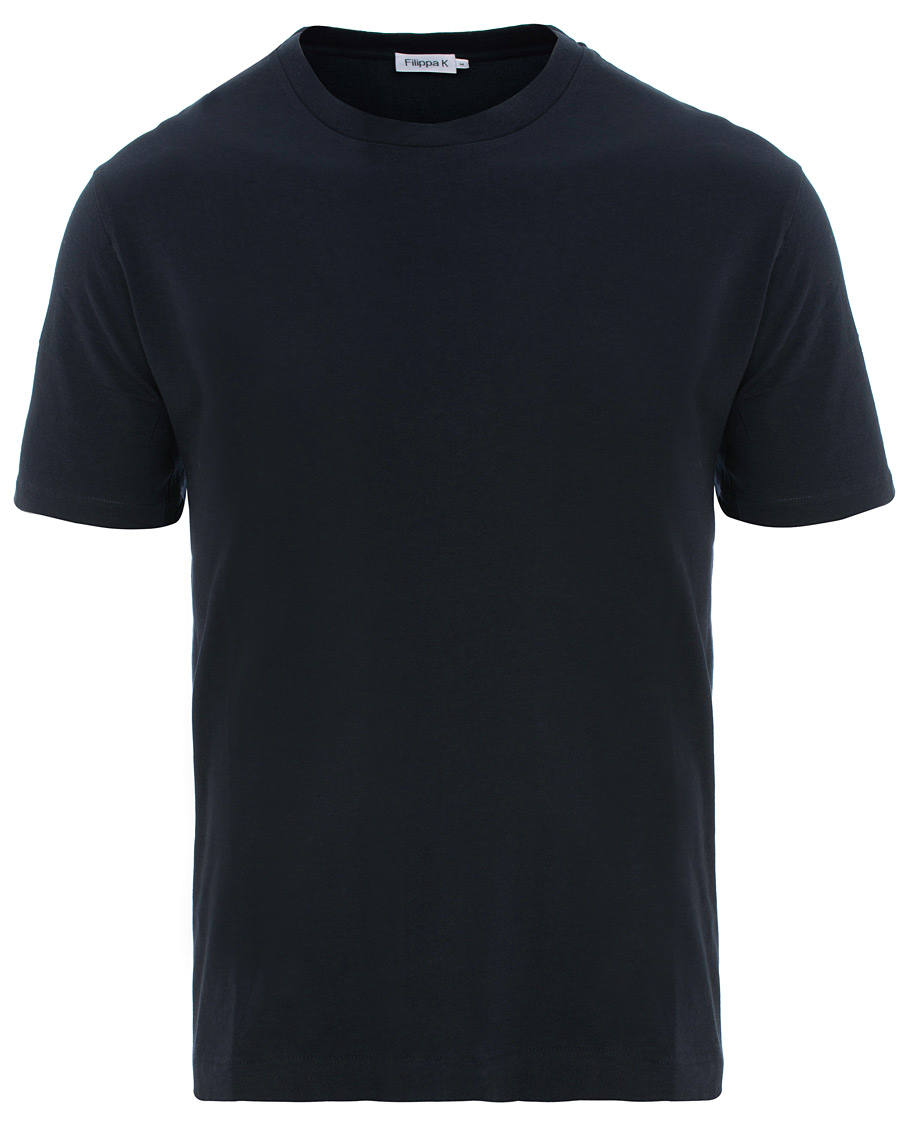 Herren | T-Shirts | Filippa K | Single Jersey Regular Tee Navy