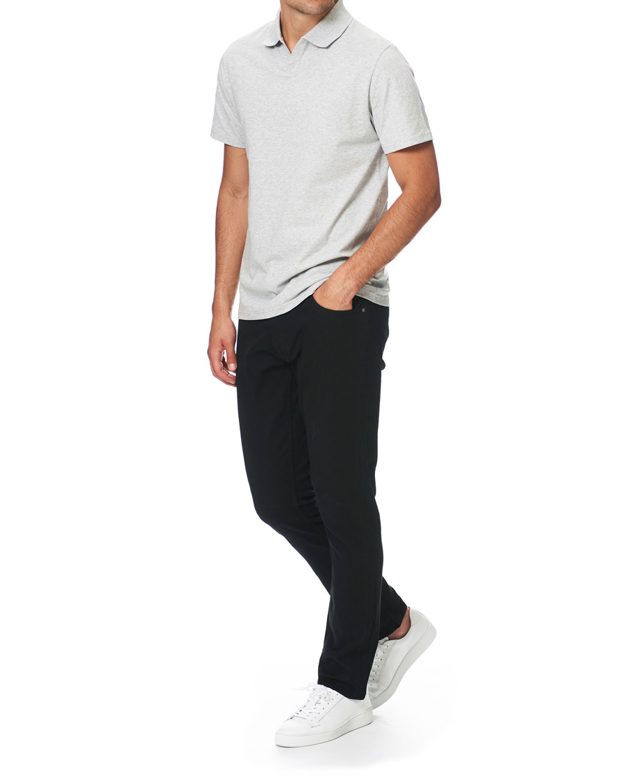 Herren | Poloshirts | Filippa K | Soft Lycra Polo T-Shirt Light Grey Melange