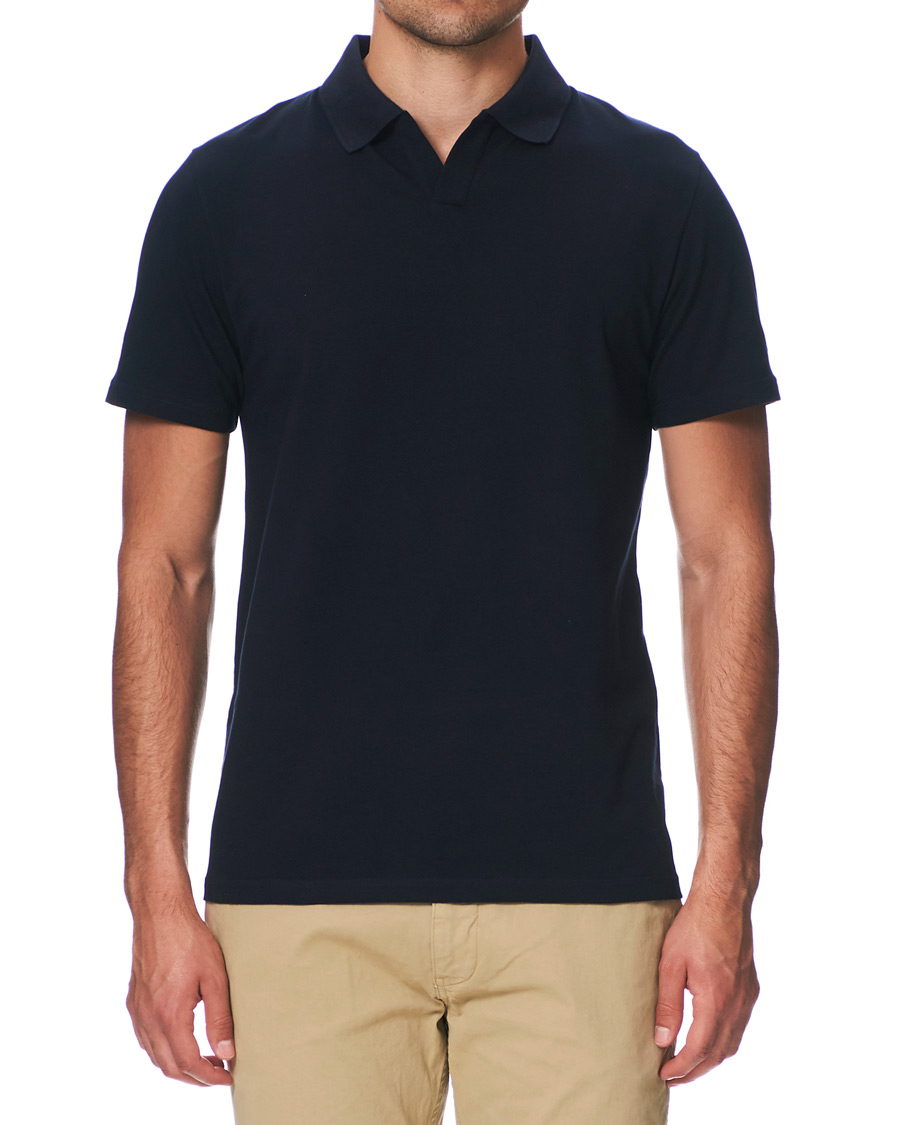 Herren | Poloshirts | Filippa K | Soft Lycra Polo T-Shirt Navy
