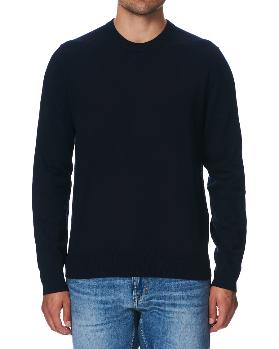 Herren | Pullover | Filippa K | Cotton Merino Basic Sweater Navy