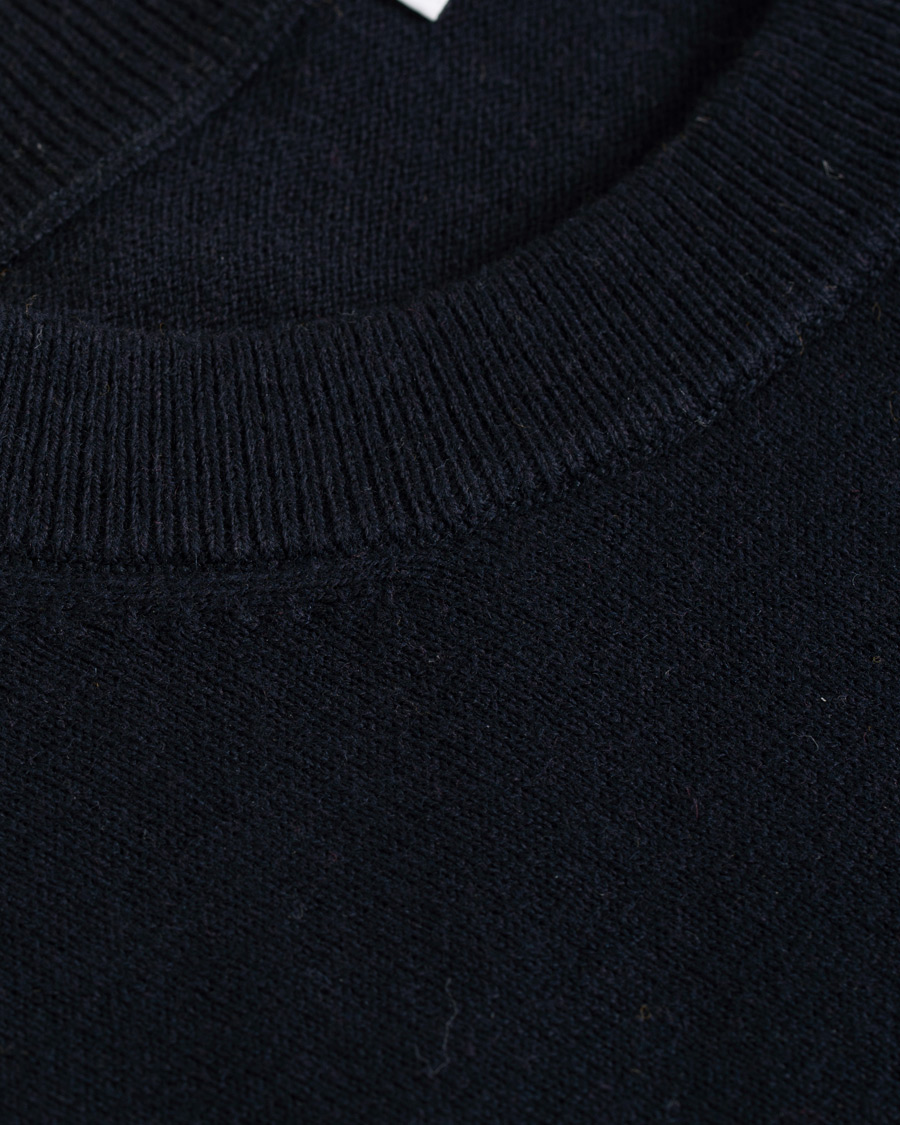 Herren | Pullover | Filippa K | Cotton Merino Basic Sweater Navy