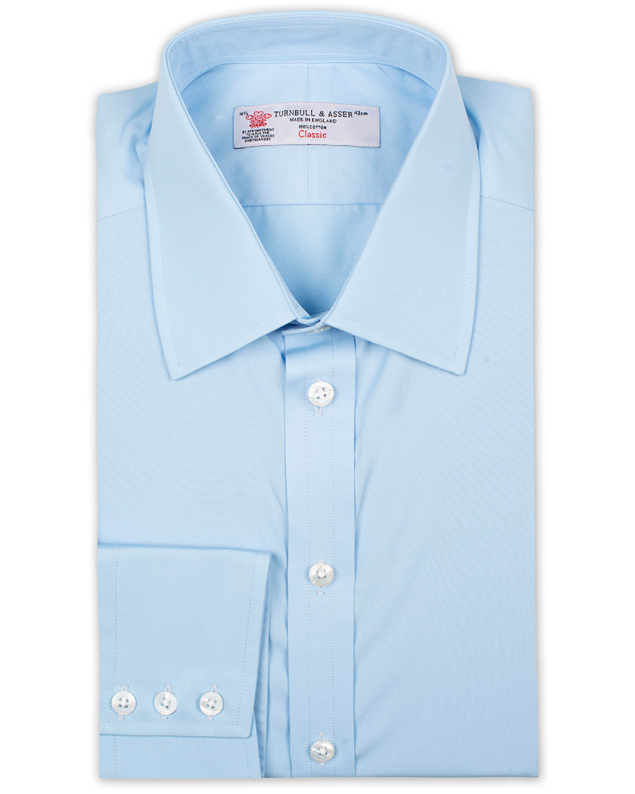 Herren | Hemden | Turnbull & Asser | Regular Fit T&A Collar Poplin Shirt Light Blue
