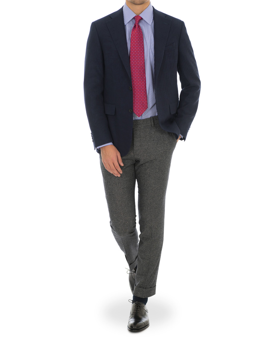 Herren | Hemden | Turnbull & Asser | Regular Fit Check Poplin Shirt Blue/White