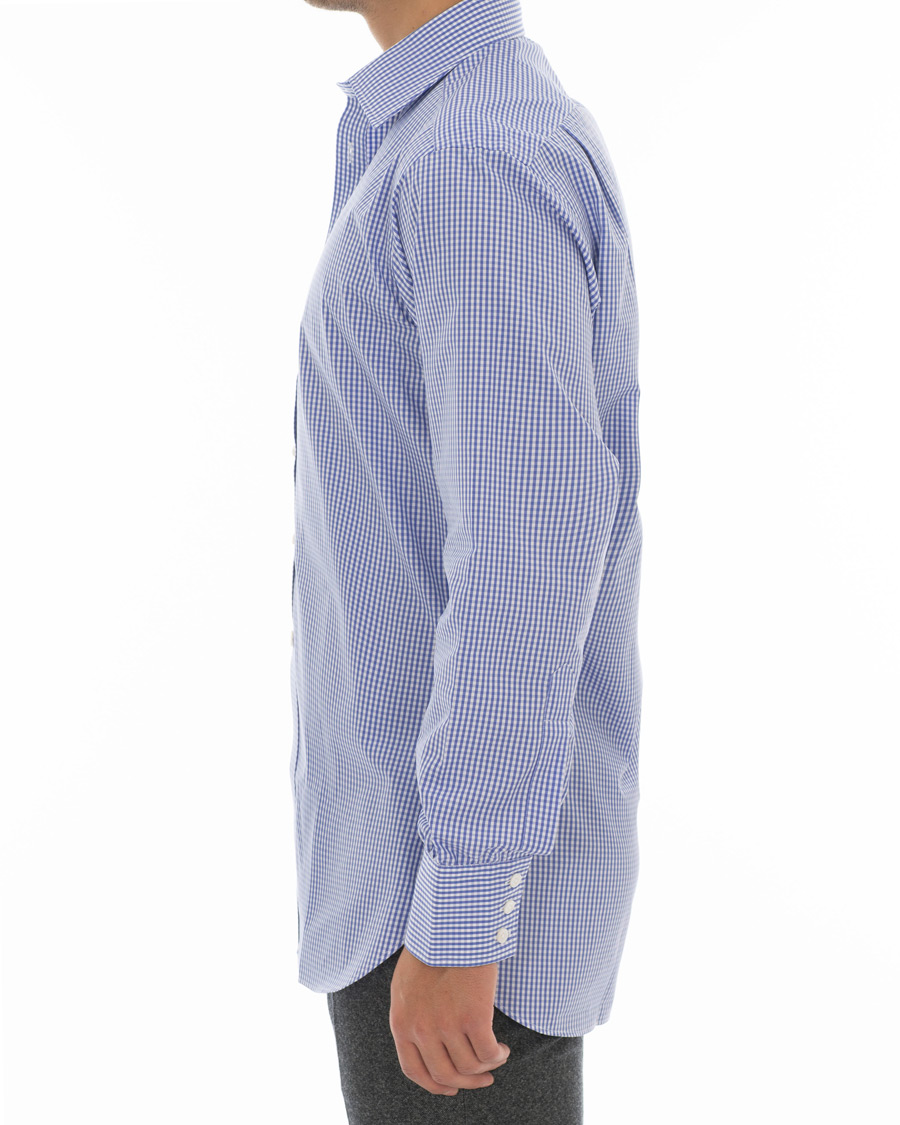 Herren | Hemden | Turnbull & Asser | Regular Fit Check Poplin Shirt Blue/White
