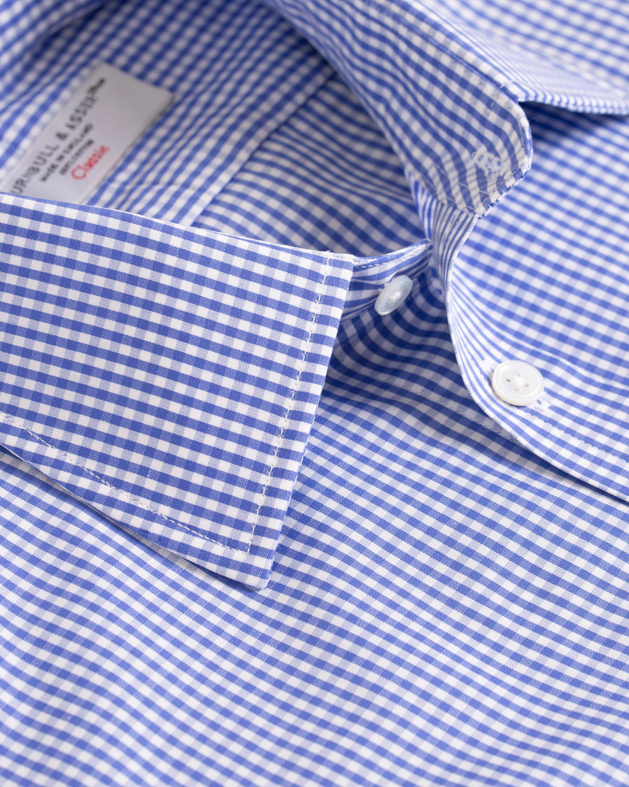 Herren | Hemden | Turnbull & Asser | Regular Fit Check Poplin Shirt Blue/White
