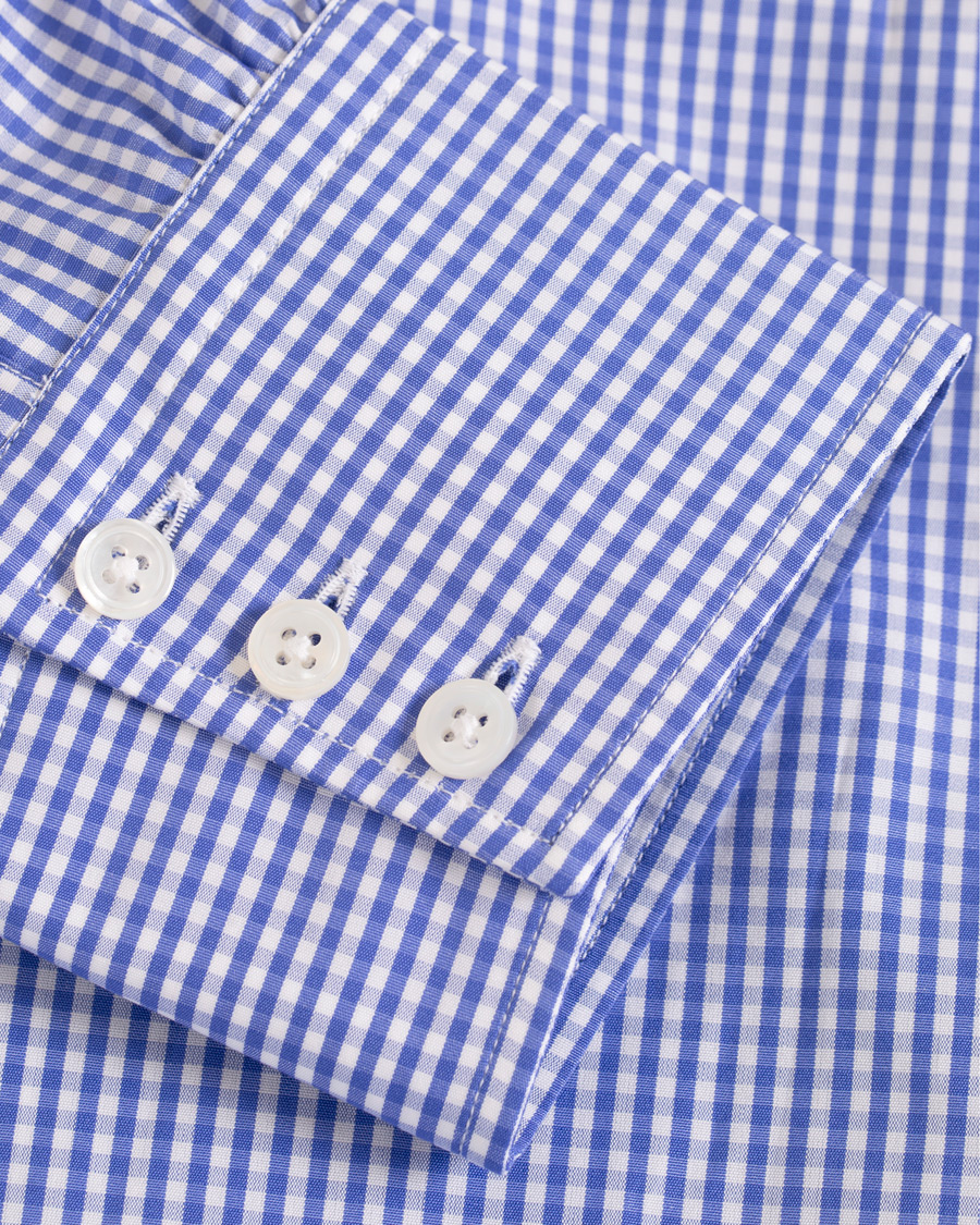 Herren | Hemden | Turnbull & Asser | Regular Fit Check Poplin Shirt Blue/White