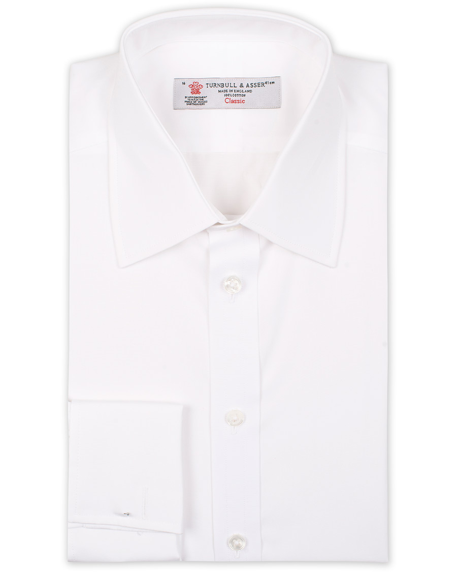 Herren | Hemden | Turnbull & Asser | Regular Fit Double Cuff Poplin Shirt White