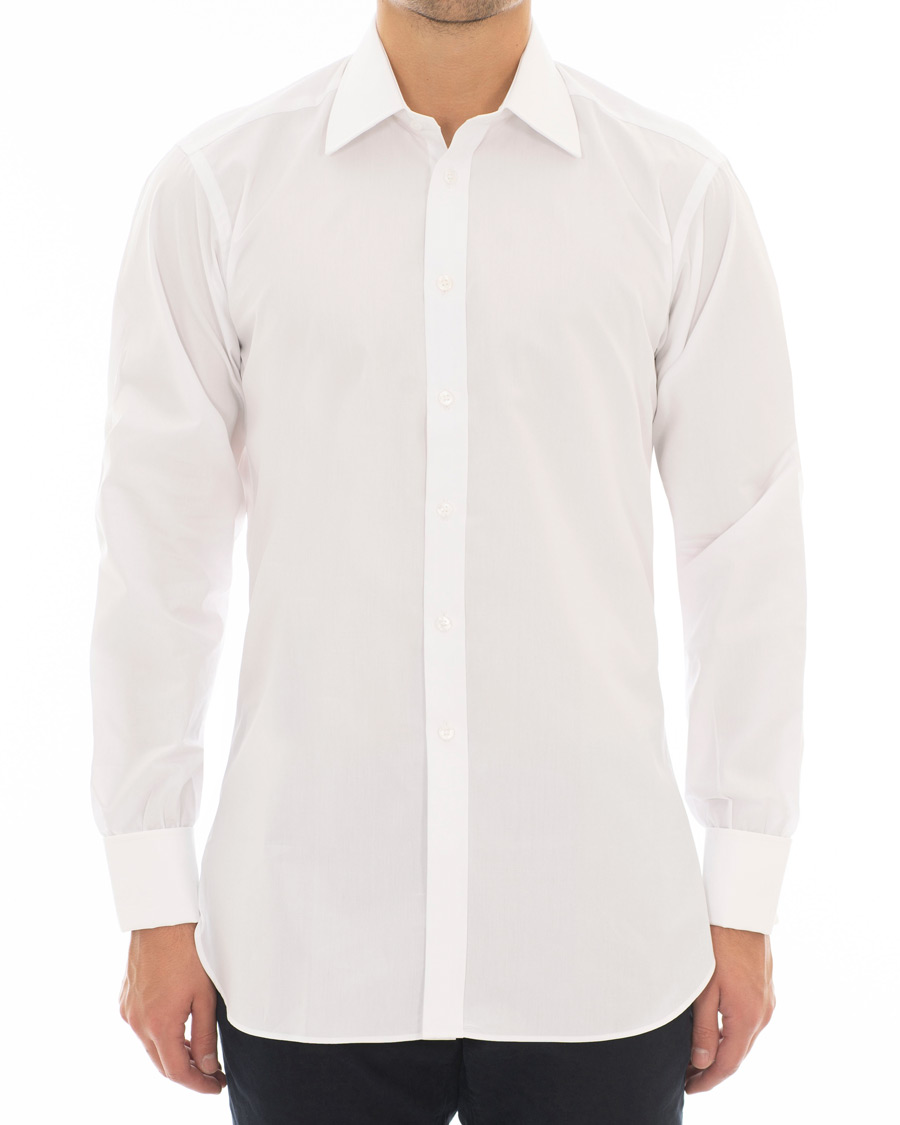 Herren | Hemden | Turnbull & Asser | Regular Fit Double Cuff Poplin Shirt White
