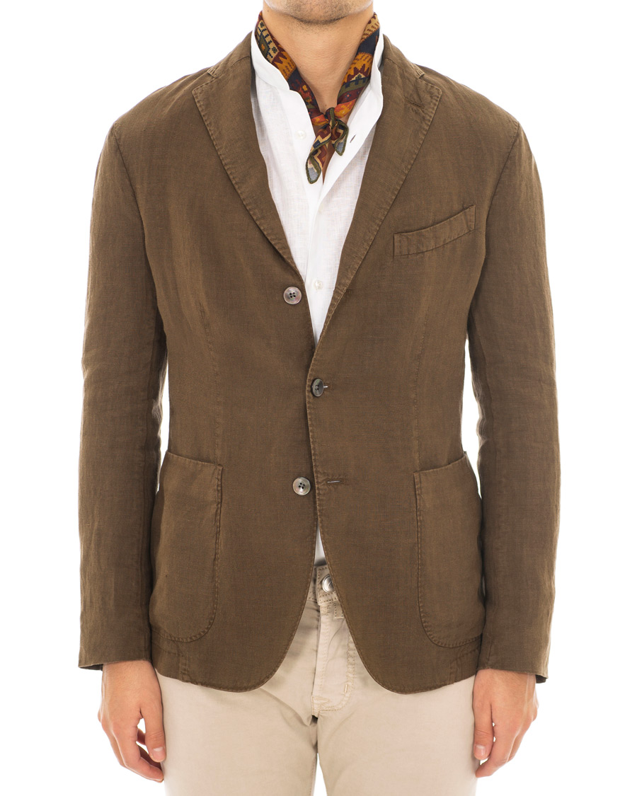 Herren | Sakkos | Boglioli | K Jacket Linen Blazer Brown