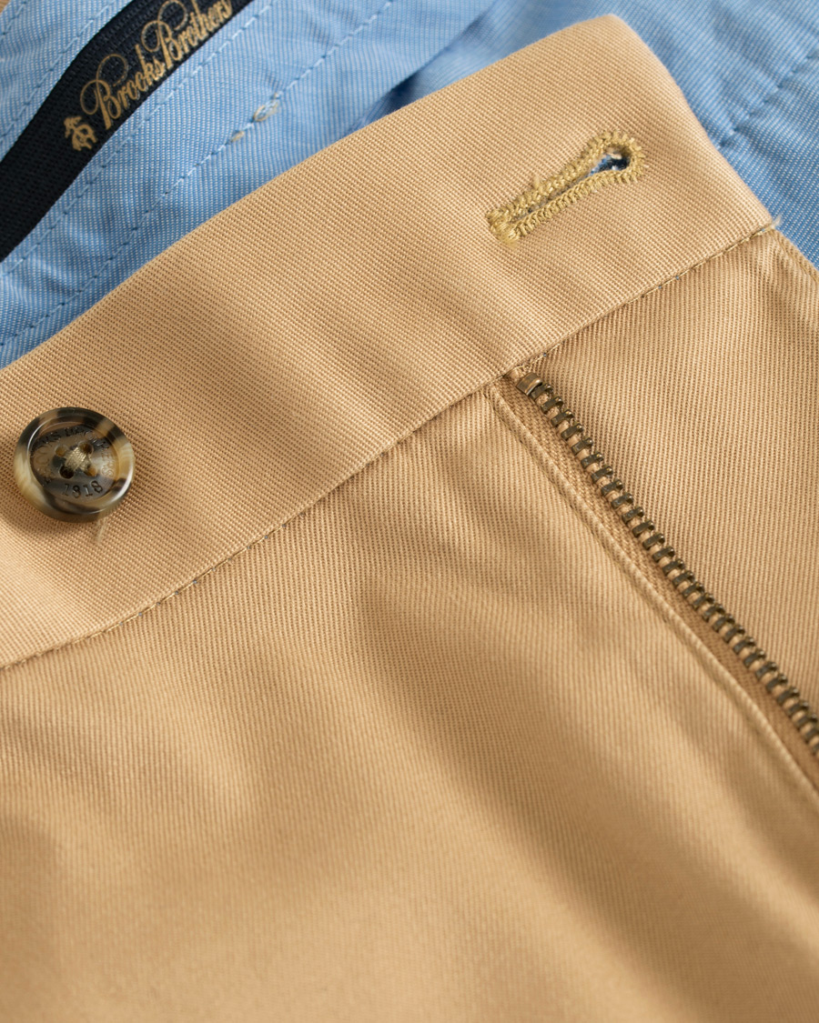 Herren | Hosen | Brooks Brothers | Milano Stretch Chino Khaki W31L34